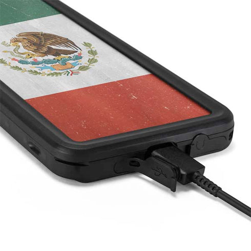 Mexico Flag Distressed Galaxy S20 Plus Waterproof Case
